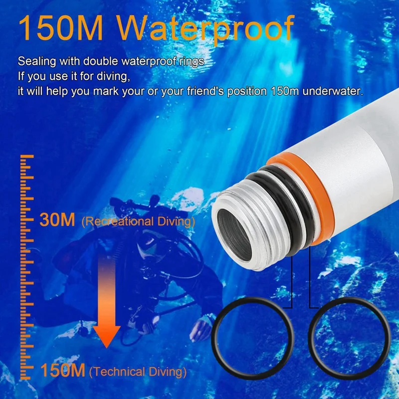 Стробоскопический маячок для подводной съемки сигнал дайвинга мини-подводный