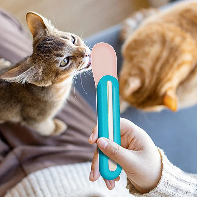 

Pet Feeding Spoon Cat Strip Squeezer Puppy Kitty Liquid Food Feeder Multi Use Mini Pet Can Opener Eating Supplies Puppy Cats