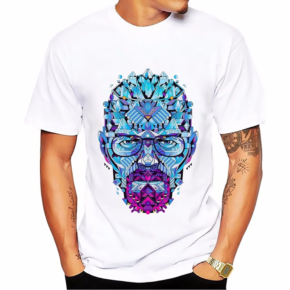 

Breaking Bad heisenberg Walter White jessie pinkman t-shirt short sleeve casual tshirt Breathable comfort plus size t shirt
