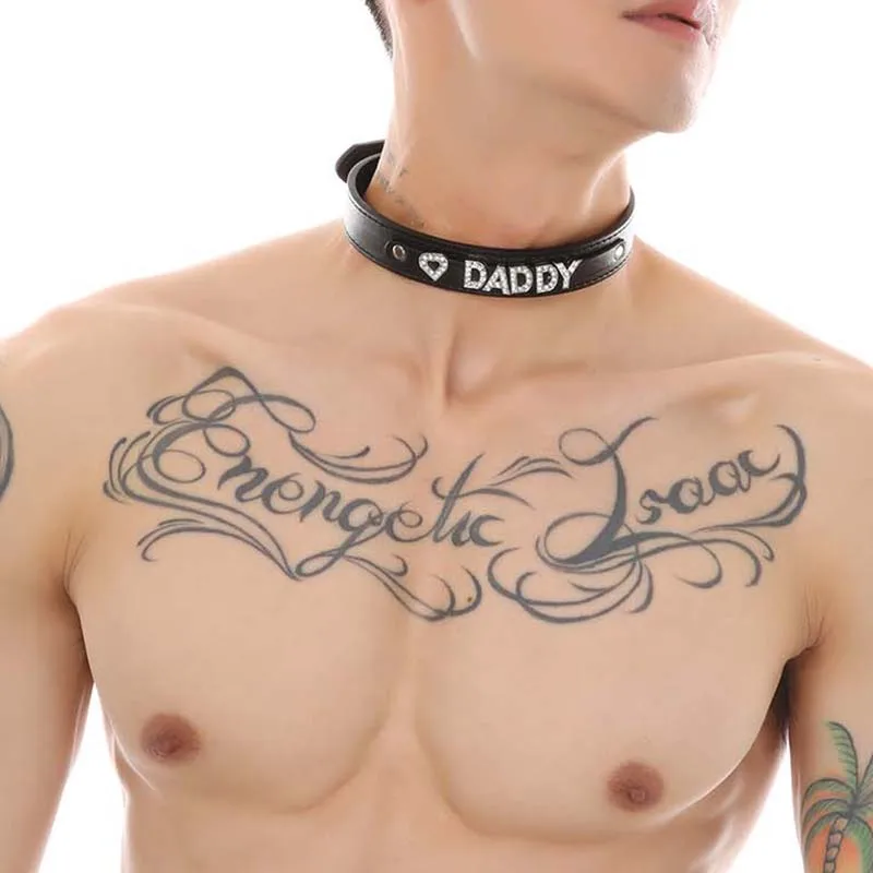 Ожерелье из искусственной кожи на воротник