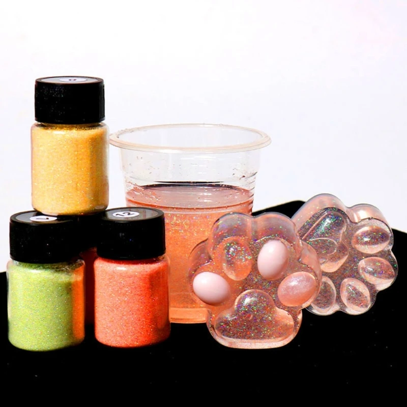 

N58F Glowing Resin Powder Pigment DIY Jewelry Colorant Dyes Epoxy Resin Pearl Powder