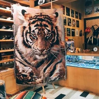 mighty tiger casual blankets carpet decor tiger carpet sofa leisure blanket on the bed tapestry sofa mat sofa cover towel