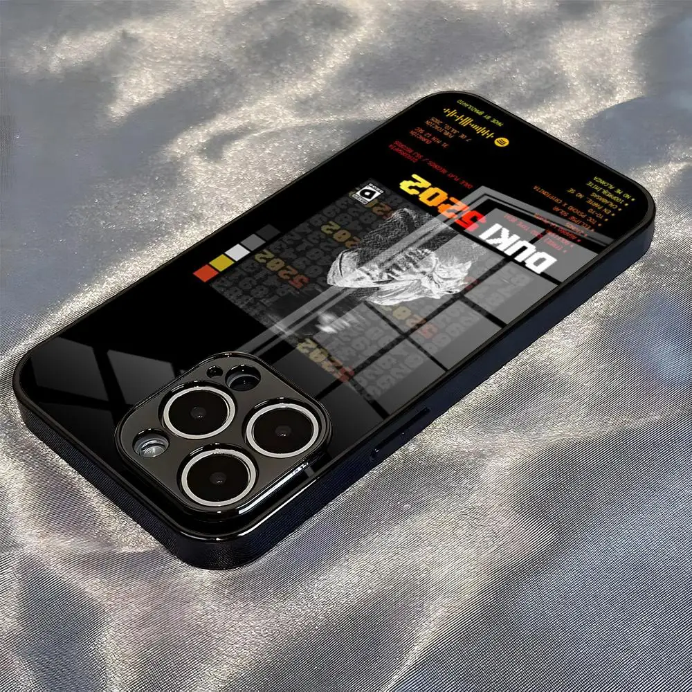 Фото Чехол Duki 5202 для iPhone 17 Pro Max, 16, 15, 14 Pro Max, 13, 11 Plus, стеклянная крышка №1