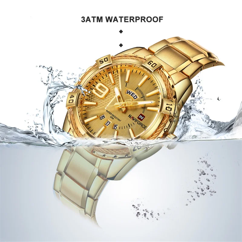 Fashion Quartz Classic Watches For Men Waterproof Business Steel Band Clock Man 5