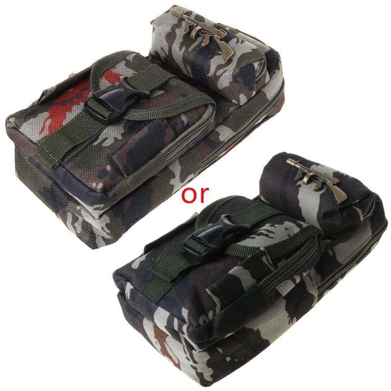 

L9NA Student Camouflage Pencil Case for Boys Multifunction Large Capacity Pen Box Bag Kids Gift School Stationery Supplies