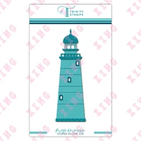2022 newest scrapbook embossing decoration metal cutting dies lighthouse die set diy gift card craft knife blade punch template