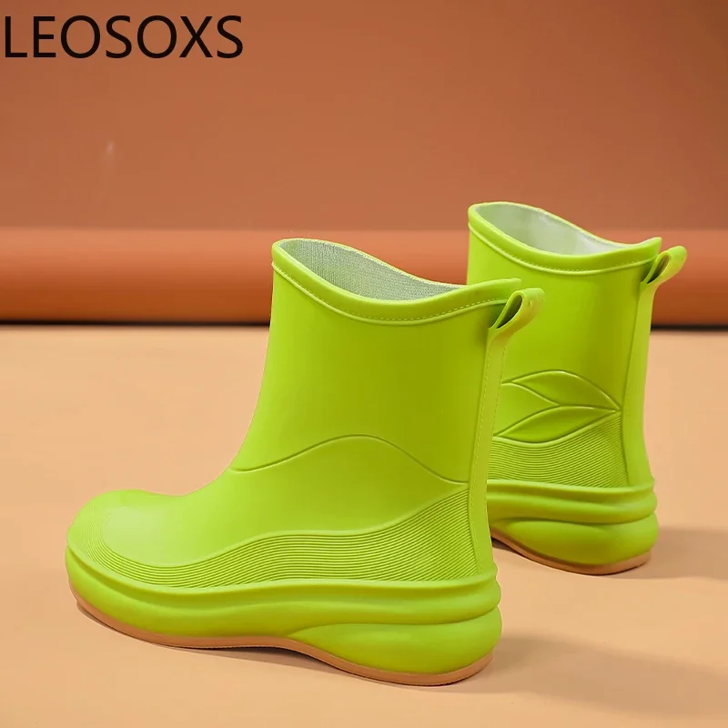 Мужские резиновые ботинки с низким верхом противоскользящая кухонная обувь