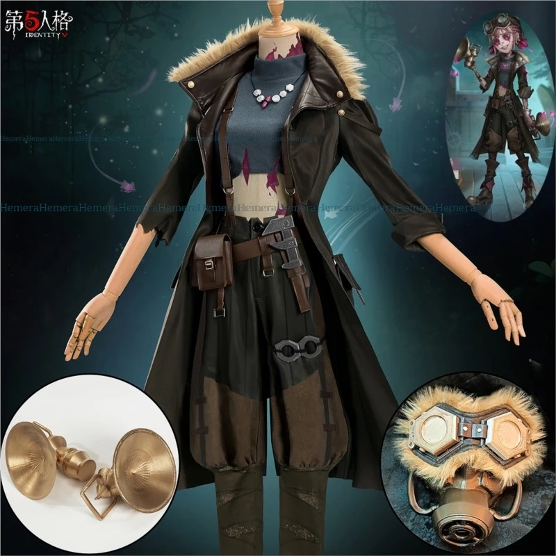 Игра Identity V Флюорит Косплей Костюм IDV Lily Bar 5-10 болельщика Парик Женщины Хэллоуин