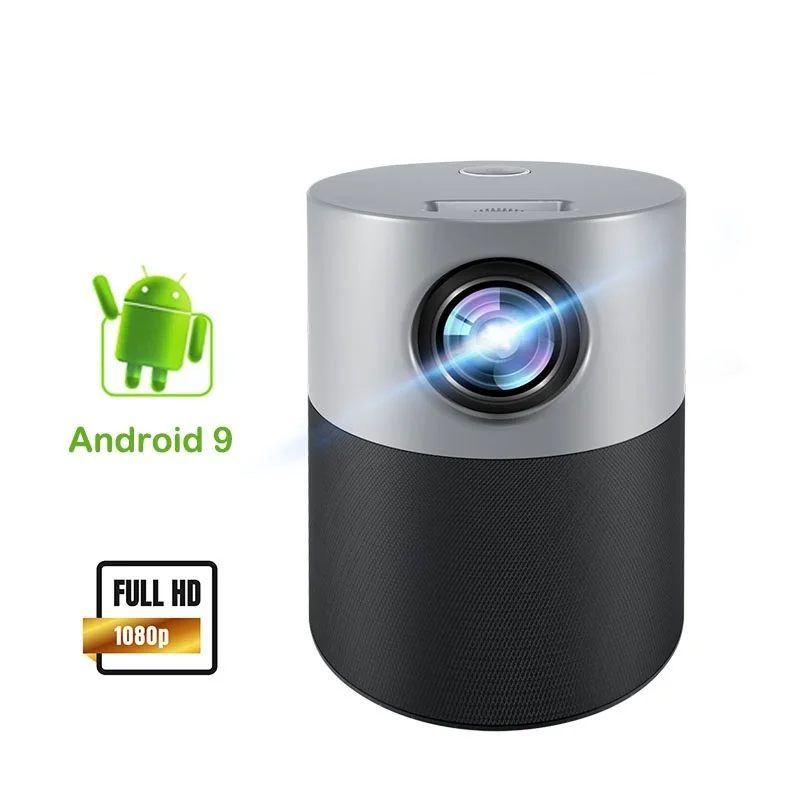 

Top E9 LED Mini Projector Full HD 1920*1080P Android 9.0 WIFI Blutooth Beamer 4k Video Smart Projector for Home Theater