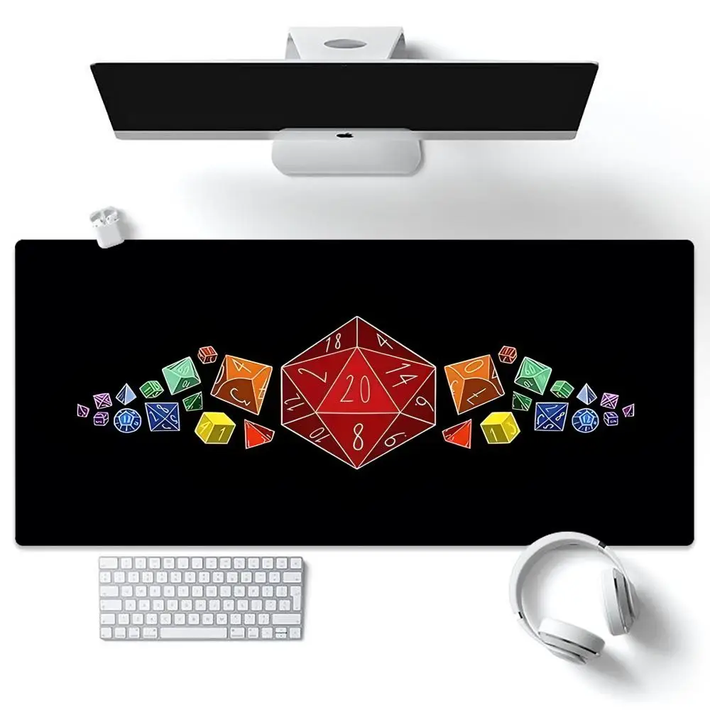 Фото Коврик для мыши D&D D-Dungeon & Dragons Tapetes de Mesa Teclado, Borracha Kawai, Tapete de Mesa Antiderrapante, XXL90x40 см №4