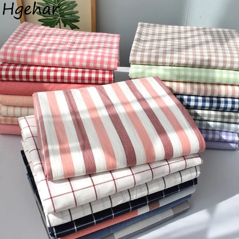 

Fitted Sheet Non Slip Adjustable Covers for Single Double Bed Plaid Adults Ins Flat Sheets Plain Dyed Simple Qualified Stylish