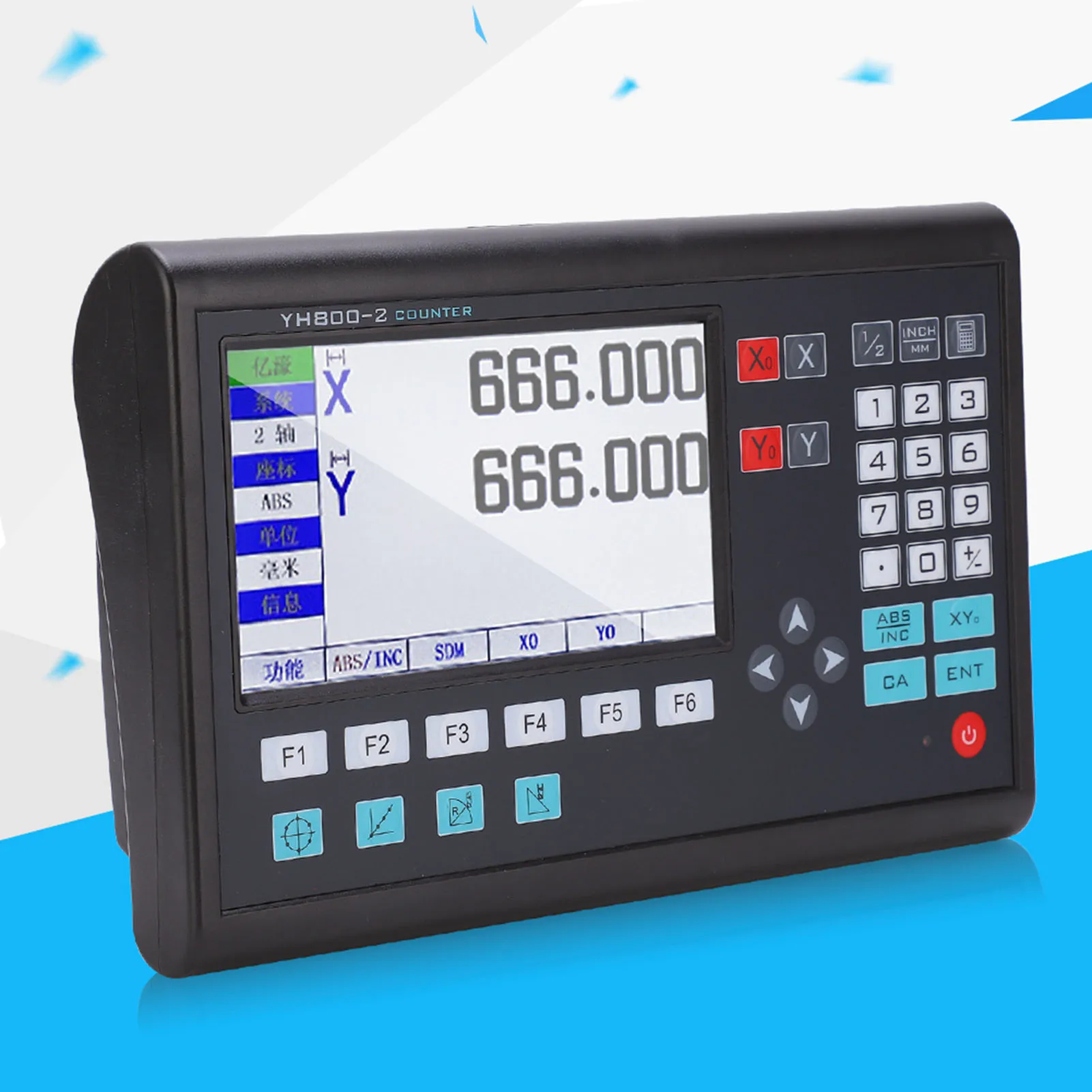 2-осевой ЖК-линейный энкодер с цифровым индикацией высокоточный инкремент TTL для