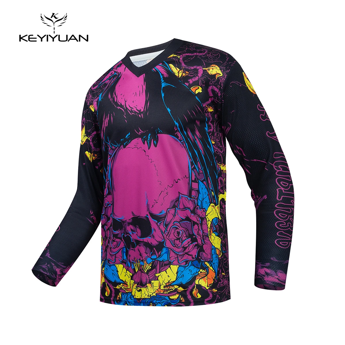 

KEYIYUAN New Men's Bicycle Cycling Shirt MTB Downhill Jersey Motocross T-Shirt Bike Wear Maillot Vtt Homme Maglia Ciclismo