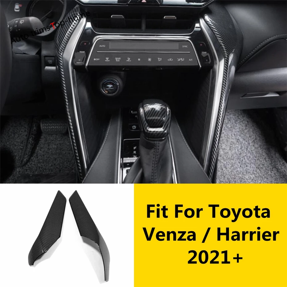 

2pc Car Interior Center Control Panel Side Strips Decoration Cover Trim For Toyota Venza / Harrier 2021 2022 2023 Accessories