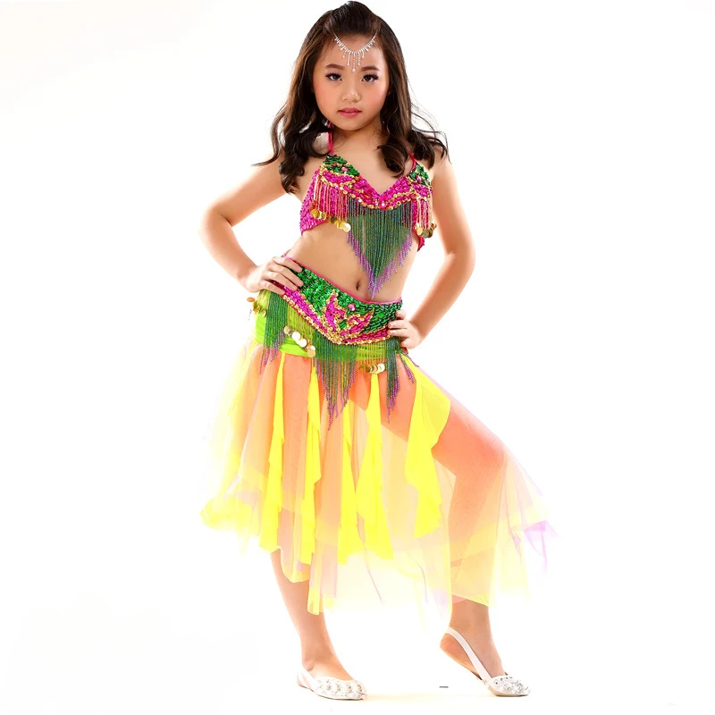 Детский костюм для выступлений танцовщицы живота танца девочек disfraz mujer