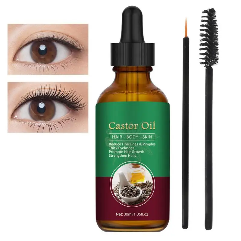 

Hair Growth Castor Oil Natural Hair Moisturizer For Dry Hair Eyelash And Eyebrow Enhancer Hair Care Accessories For Hair Thicken