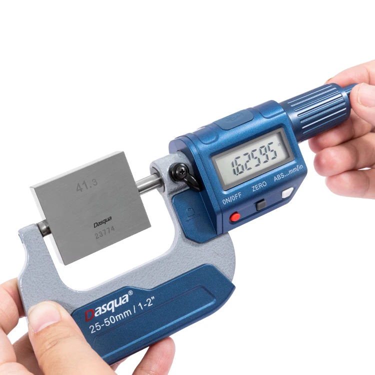 DASQUA Nuove Punte Speciali in Carburo 25-50mm Ad Alta Precision Digitale Micrometro Esterno Con Mandrino в Acciaio Inox