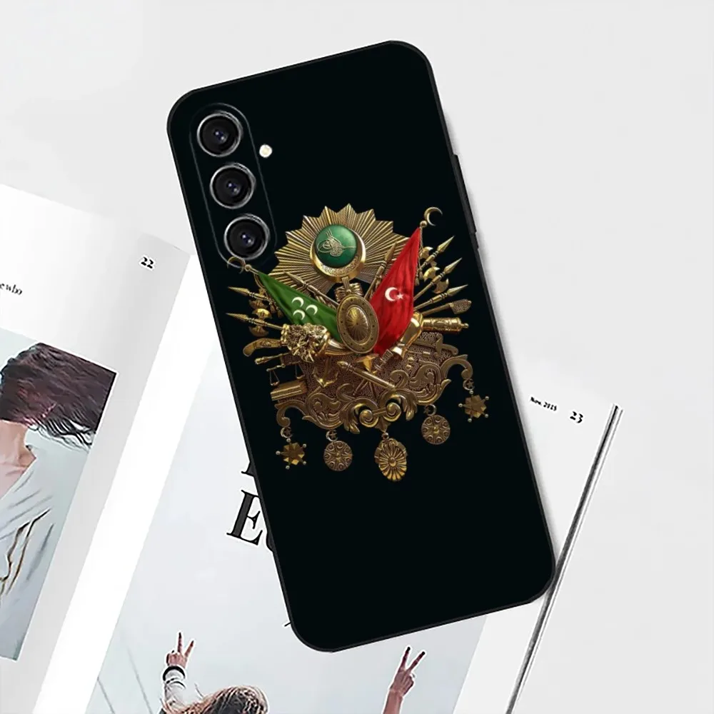 Чехол для телефона O-Ottoman Empire Coat Samsung S24 21 22 23 30 Ultra S20 Plus Fe Lite Note 10 9 5G черный мягкий