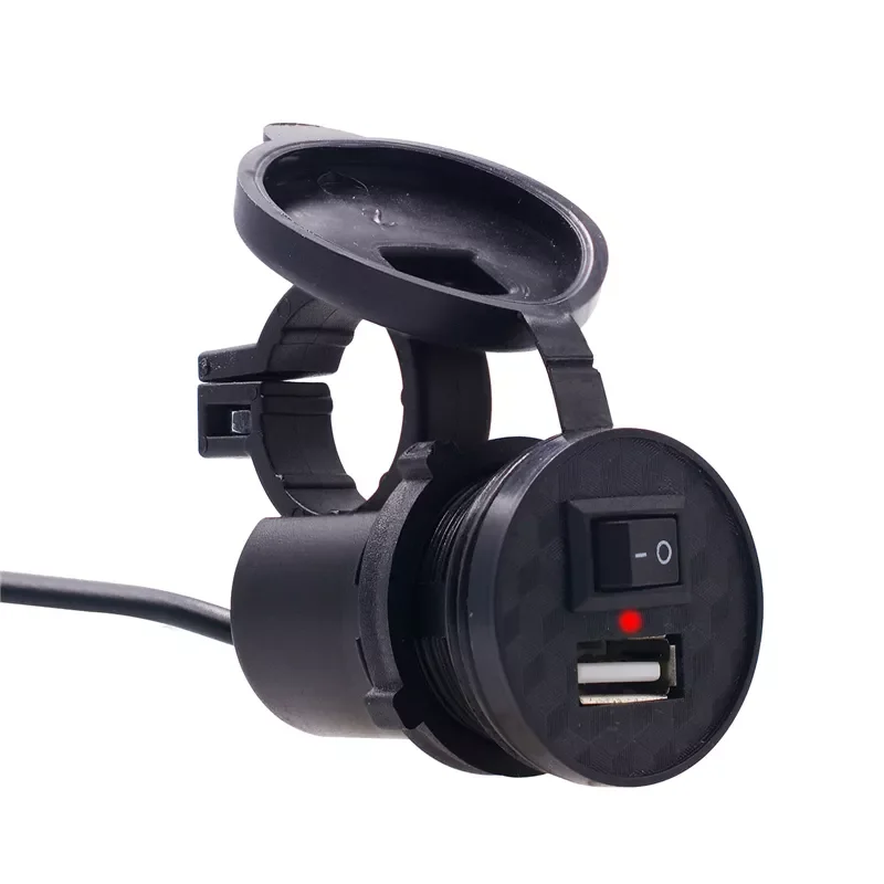 

12V Motorcycle Electronics Relay Connect Charger Waterproof USB Charger Motorbike Motorcycle Car Phone Power Socket Adapter