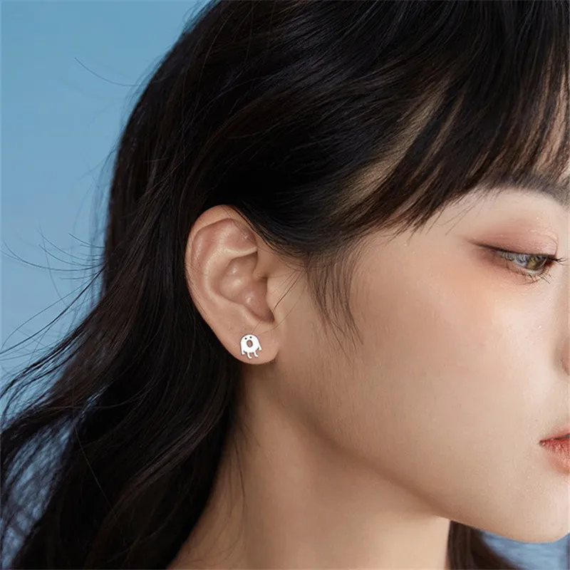 Модные милые геометрические серьги-гвоздики с покрытием для женщин и девочек