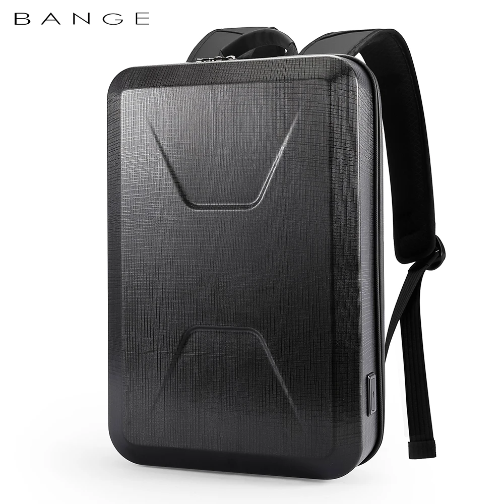 BANGE 15.6 inch Fashionable Hard Shell Appearance Game Laptop Backpack High Waterproof Anti-collision Men's Bag
