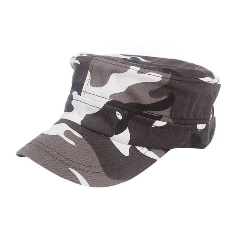

New Camouflage Military Cap High Quality Cotton Flat Hats Man Woman Vintage Camo Army Trucker Solid Dad Hat Men's Caps Bone