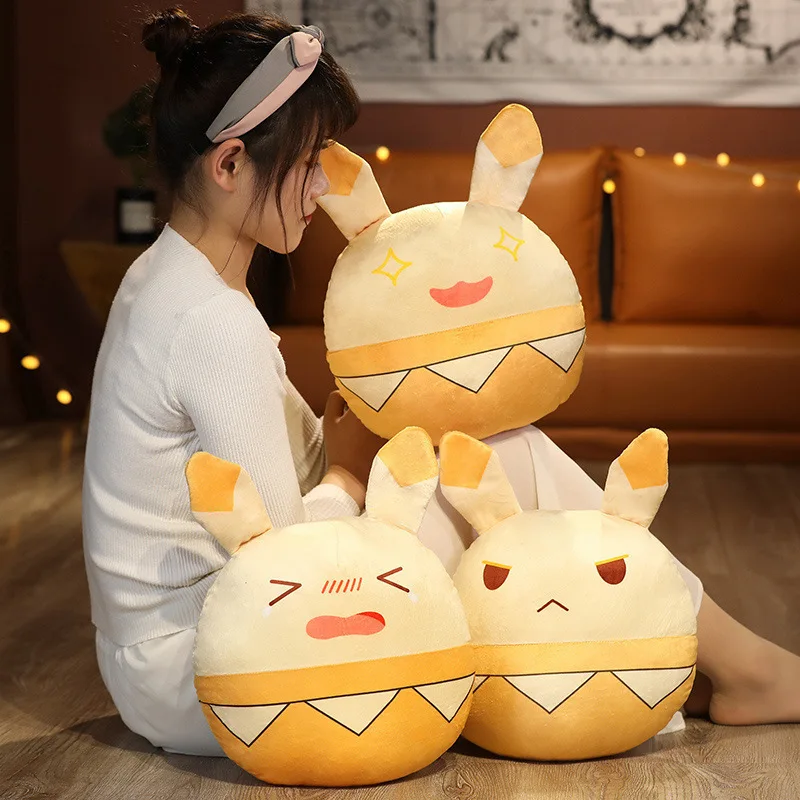 

Game Genshin Impact Klee Ganyu Keqing Bouncing Bombs Plush Pillow Cosplay Anime Prop Plush Stuffed Doll Toy Keychain Pendants