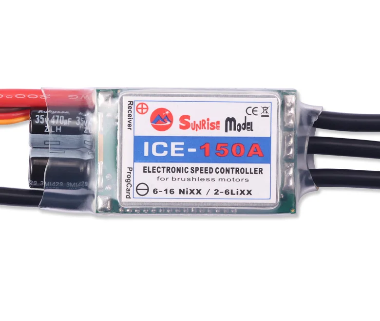 

SunriseModel ICE 150A 2-6S LIPO 5,5 V 6A BEC вертолет бесщеточный ESC для модели радиоуправляемого вертолета дрона запасные части DIY