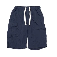 japanese summer drawstring loose pocket work casual shorts mens off white grey navy tricolor optional shorts city boy