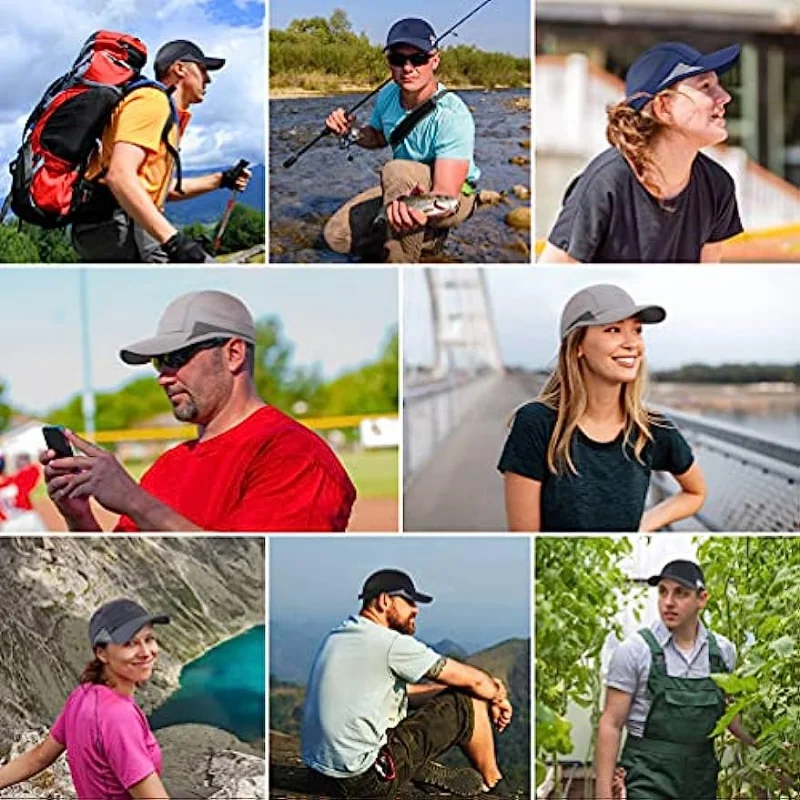 GADIEMKENSD Unstructured Baseball Cap Running Hat Outdoor Caps Quick Dry Breathable Super Light for Men Women M39