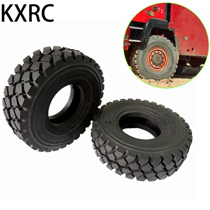 

2Pcs 100mm High Quality Rubber Tire Off-road Wheels for 1/14 Tamiya RC Truck Trailer Scania 770S Benz Actros MAN Volvo LESU Part