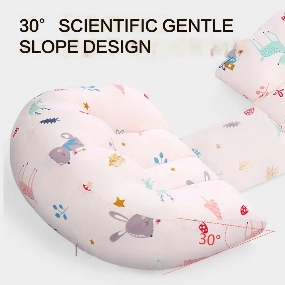 

Pregnant Women Products Belly Support Pillow Cartoon 56x35cm U-shaped Pillow Maternity Accessories Pure Cotton Washable