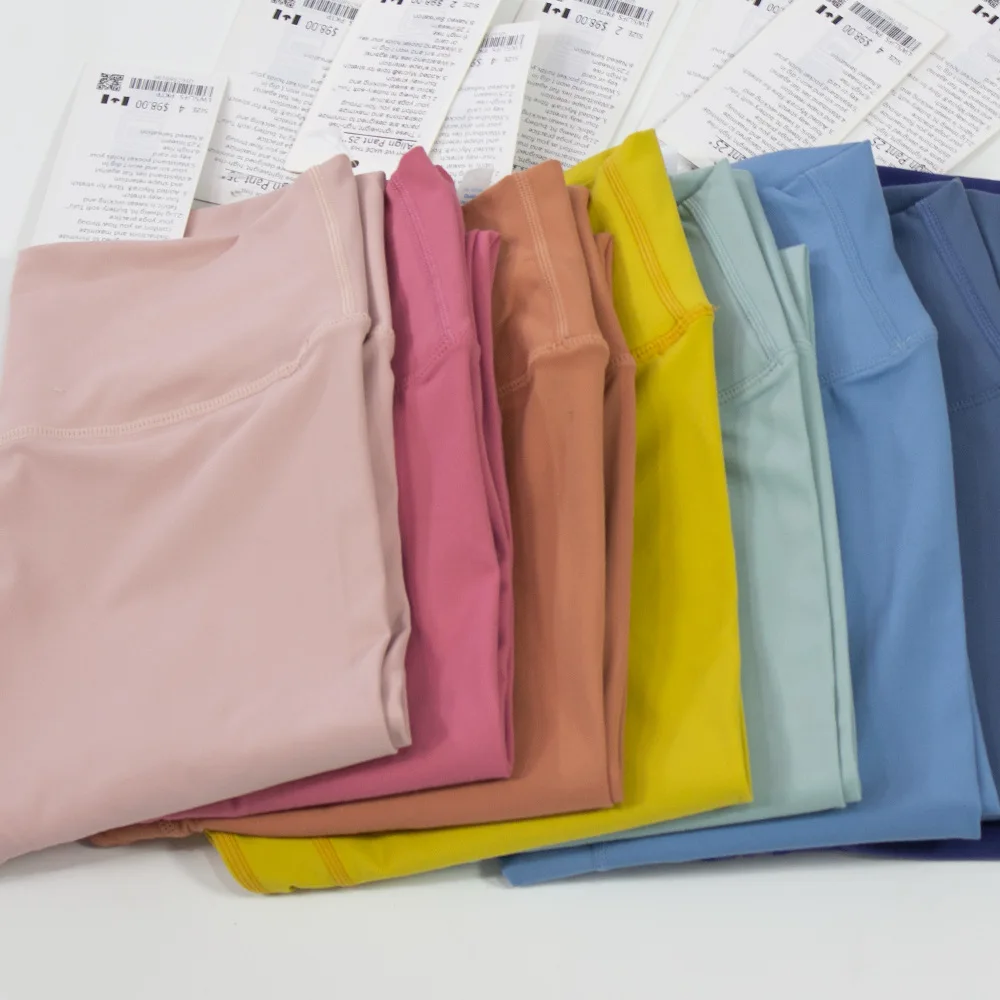 LuluWomen Sports Fitness Leggings Woman's Elastic Yoga Leggings High Waist Legging Women Tummy Control High Quality Soft Legging