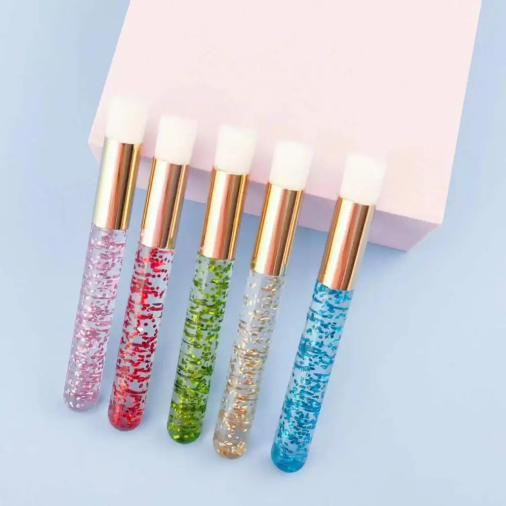 

Soft Eyelash Extension Cleaning Brush Crystal Bead Handle Nose Blackhead Remover Brush Makeup Tool Make Up Brushes Beauty