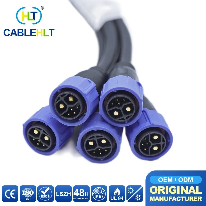 Разъем M25 с прямым штекером 2 + 1 5 водонепроницаемый разъем для зарядки литиевых