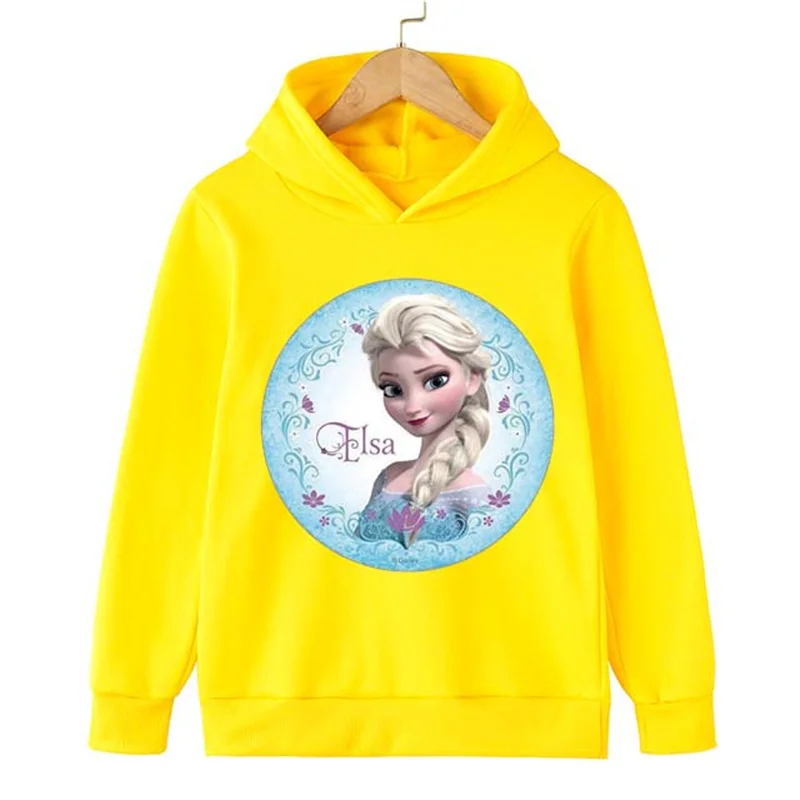 

Детские толстовки с капюшоном, брендовая одежда, свитер с длинным рукавом для маленьких мальчиков и девочек с принтом «Холодное сердце», пу...