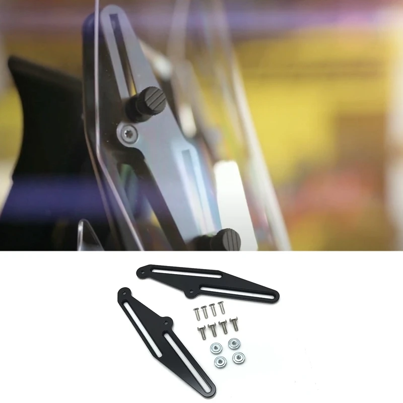 

Motorcycle Windshield Adjusters Bracket Windscreen Holder Kit For Yamaha Tenere700 XT700Z 2019-2022