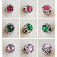 925 sterling silver charms plata de ley beads fit original pandora bracelet colorful zircon charm women jewelry gift
