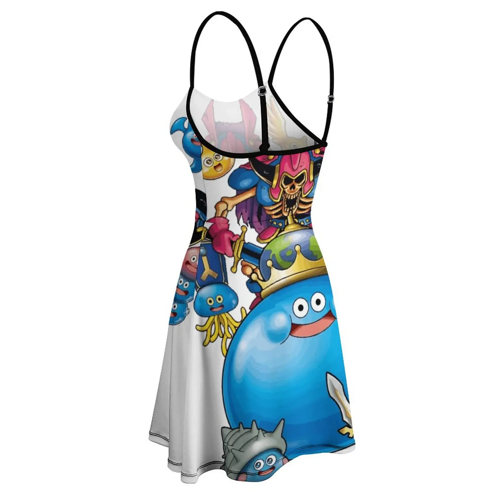 Женское платье на бретельках Dragon Warrior Slimes вечерние Quest необычное экзотическое