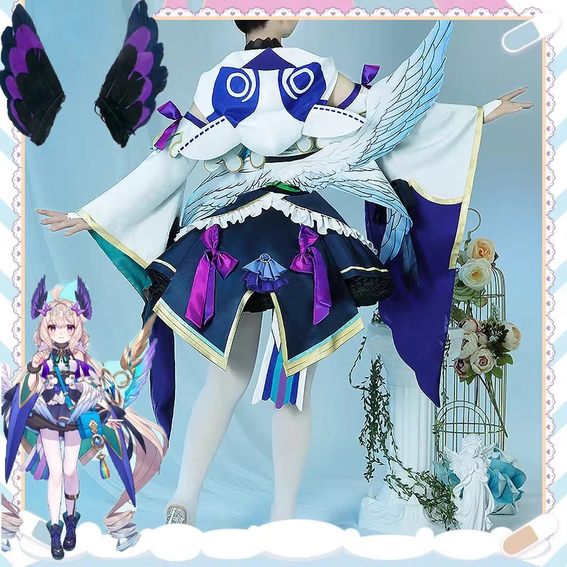 

Костюм для косплея Enna Alouette Wing NIJISANJI EN Ethyria косплей для девочек женское кавайное платье вечерняя одежда с сумкой реквизит