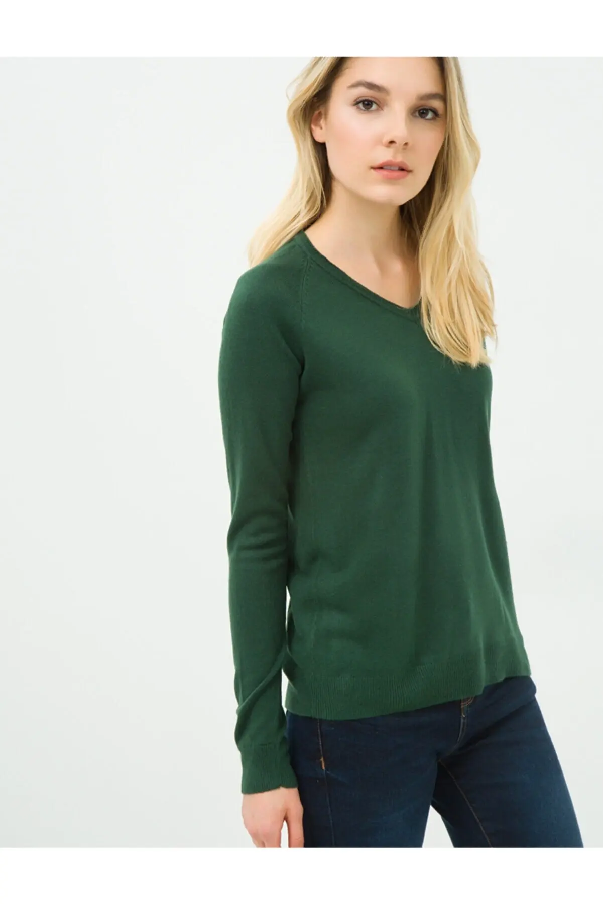 

Female Green Sweater Traf Sweater Cardigan Tops Pullover Sweatshirt for Women 935788