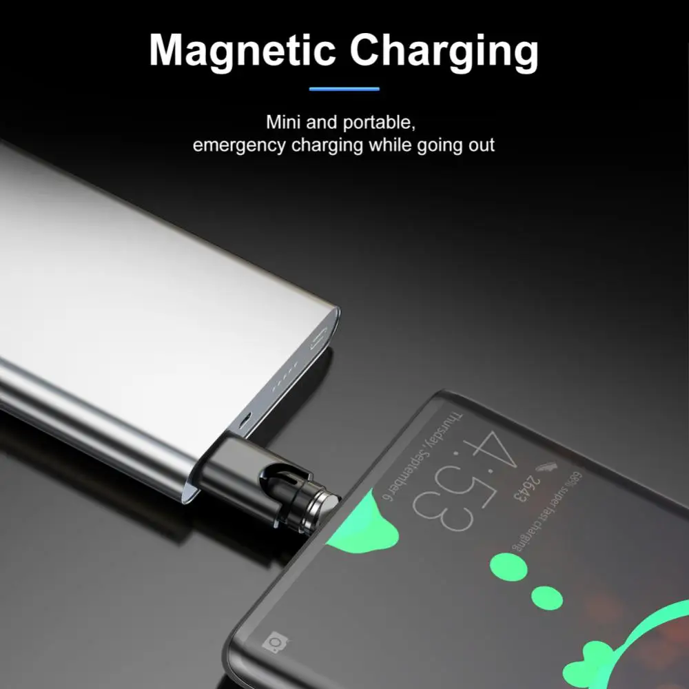 Fast Charging Data Transfer Usb 540 Rotate Connector Female To Male Magnetic Converter Micro Charging Adapter Type C Adapter 3a
