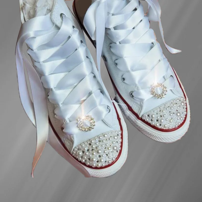 

High-top rhinestone design creative canvas shoes simple fairy style trendy casual shoes large size 35-46
