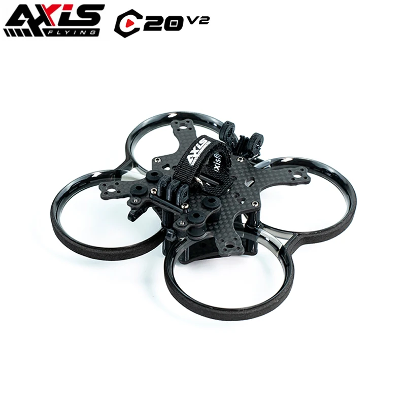 

Axisflying C20 V2 2inch 94mm Wheelbase FPV Cinewhoop Cinematic Shooting Carbon Fiber Frame For C135 5500KV motor Freestyle Drone