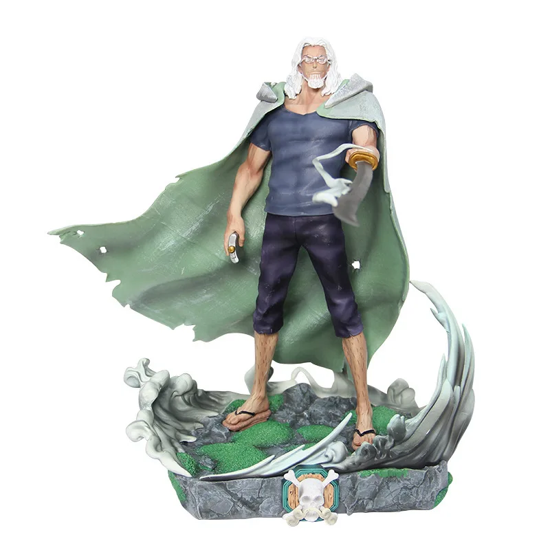 

One Piece Figure GK Silvers Rayleigh Anime Action Figure The Grandline Men Luffy Master Silvers Rayleigh 32cm PVC Model Toy Gift