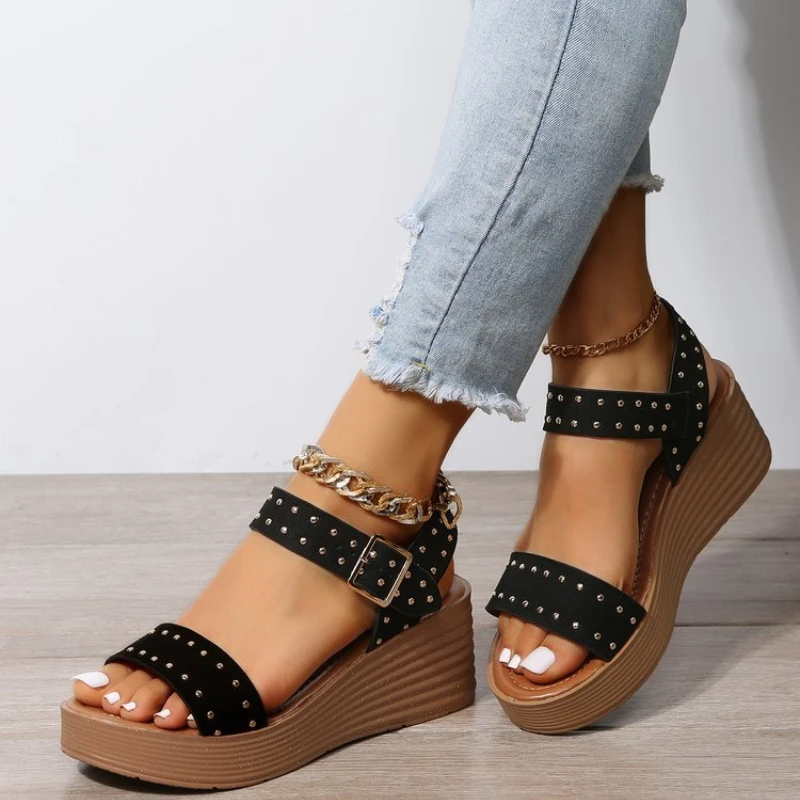 

Sommer Platform Sandals 2022 Fashion Women Strap Gladiator Sandal Wedges Shoes Casual Woman Peep Toe espadrille femme