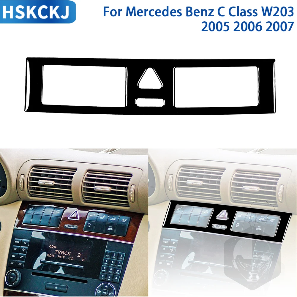 Аксессуары для салона автомобиля Mercedes Benz C Class W203 2005 2006 2007 черная пластиковая