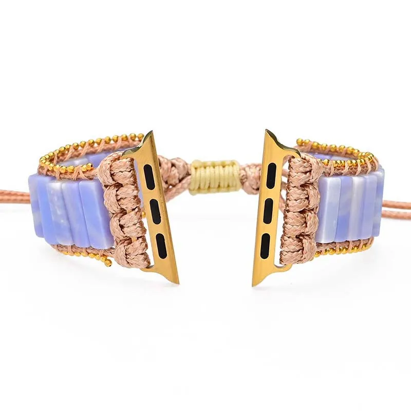 Bohemia Strap For Apple Watch Band 7 44mm 40mm 45mm 42mm Nylon Braided Bracelet For iwatch series 6 SE 5 4 3 38mm 41mm Correa