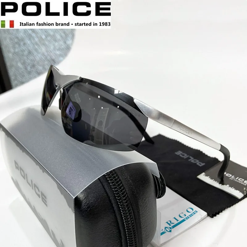 

POLICE P5204 Men's Brand Designer Pilot Sunglasses Men Driving Polarized Glasses UV400 Sun Glass Gafas De Sol Occhiali Da Sole