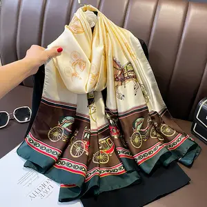 180X90cm Fashion Spring and Autumn Scarf Women's Cotton and Linen  Dual-purpose All-match Thin Winter Silk Scarf Long Gauze Scarf - AliExpress